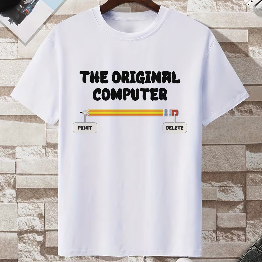 Bela The Original Computer majica za programere sa Print Delete dizajnom