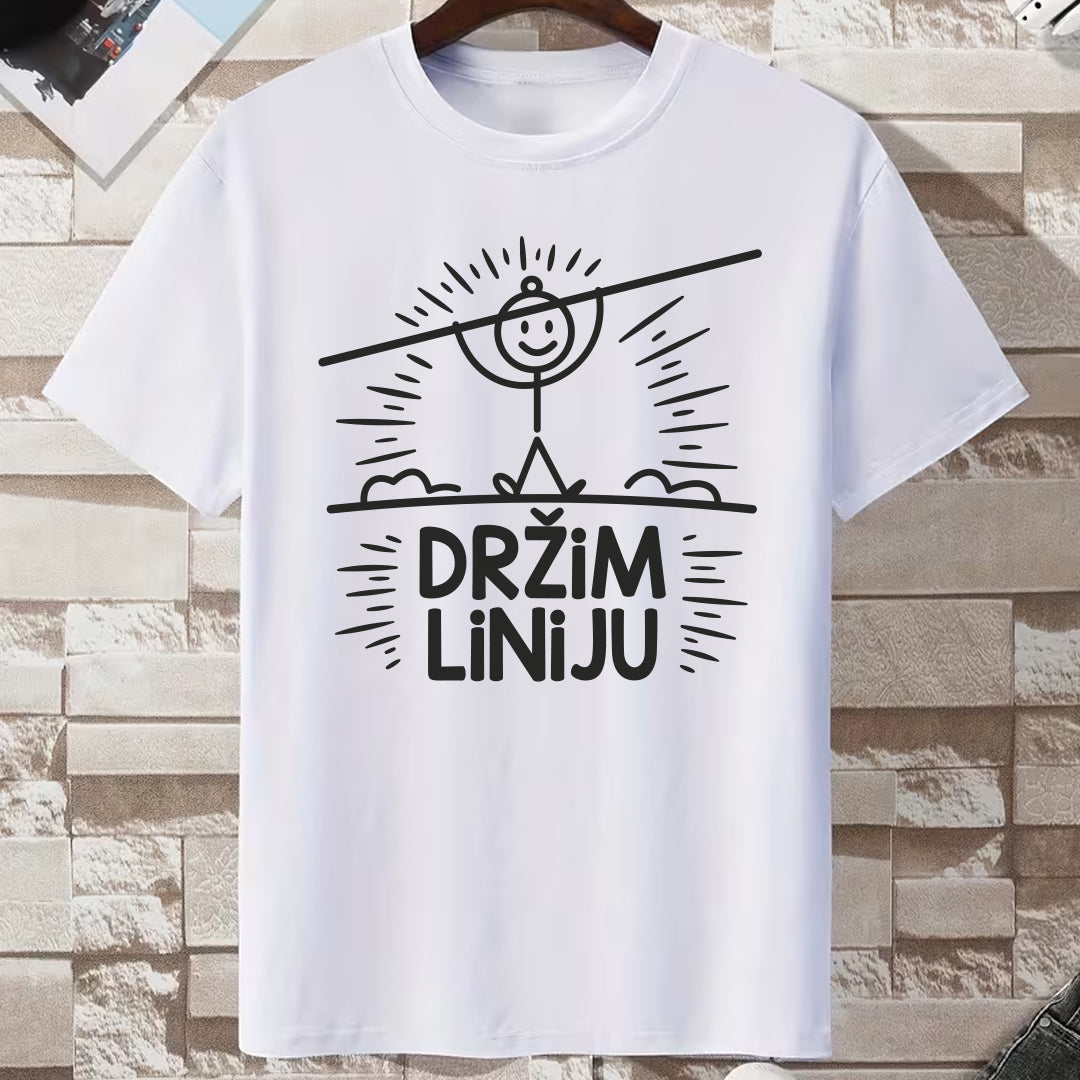 bela majica drzim liniju