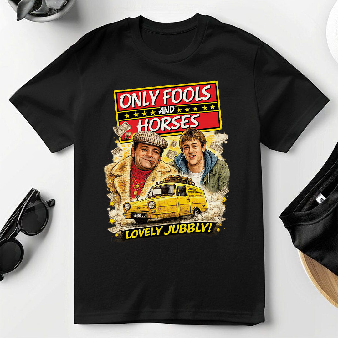 Crna Mućke Only Fools and Horses majica sa Del Boyem i Rodneyem