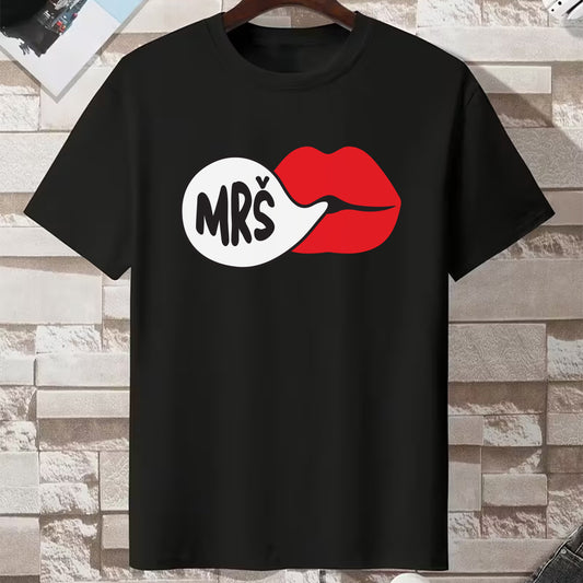 crna zenska majica sa natpisom mrs