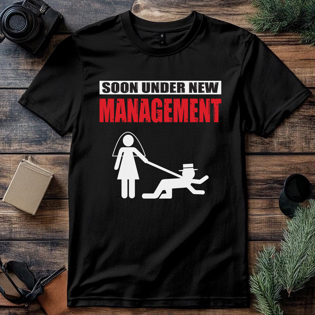Crna Soon Under New Management majica za mladoženju
