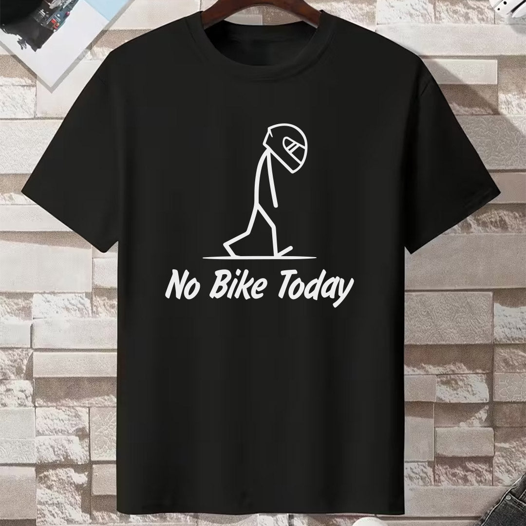 Crna No Bike Today majica za bajkere sa motivom motocikliste